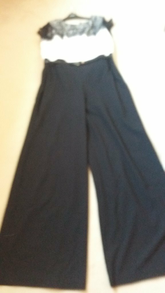 next black and white jumpsuit